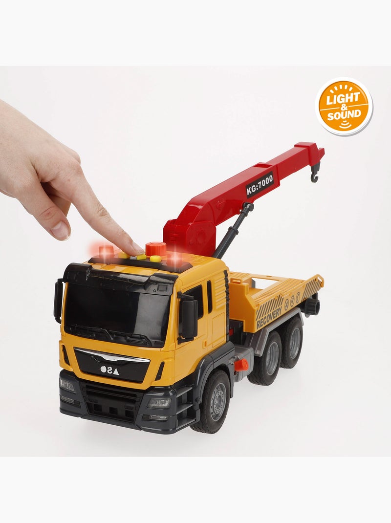 Camion-grue à friction avec son et lumière 1:10 speed & go N/A - Kiabi