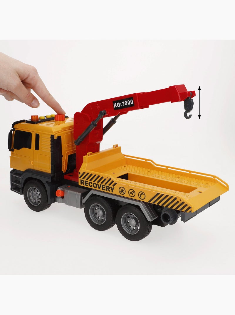 Camion-grue à friction avec son et lumière 1:10 speed & go N/A - Kiabi