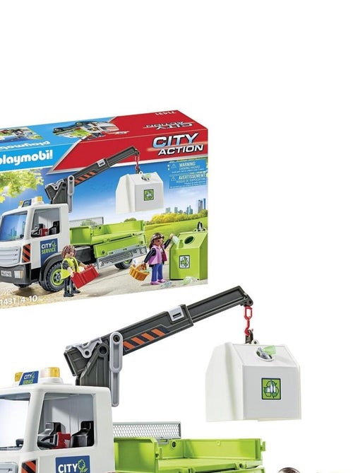 Camion-grue de recyclage de verre - Kiabi