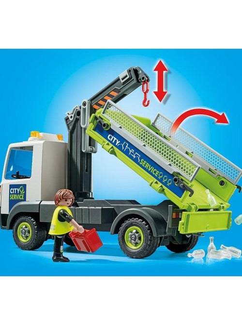 Camion-grue de recyclage de verre - Kiabi