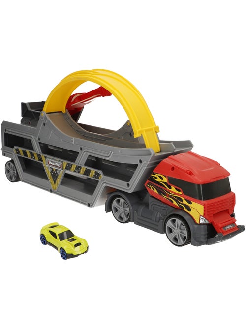 Camion lanceur de voitures avec circuit en boucle et voiture teamsterz en métal - Kiabi Camion lanceur de voitures avec circuit en boucle et voiture teamsterz en métal - Kiabi