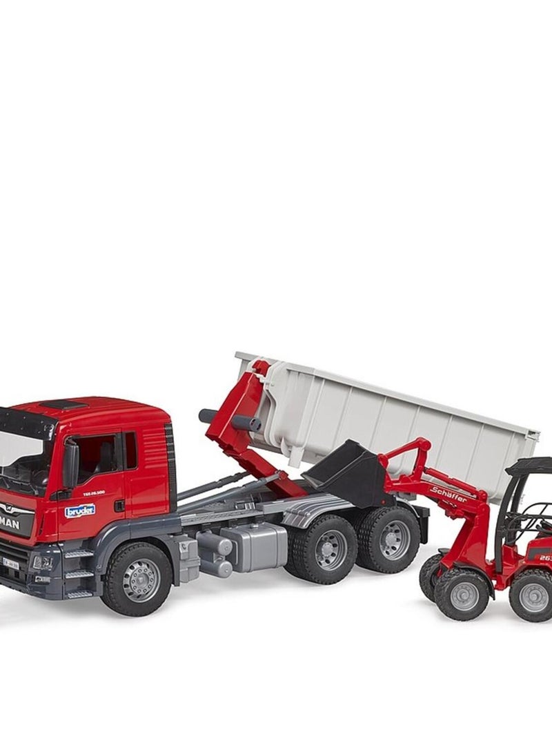Camion MAN TGS avec benne amovible et chargeur Schäffer N/A - Kiabi