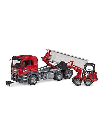 Camion MAN TGS avec benne amovible et chargeur Schäffer