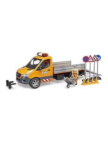 Camion municipal Mercedes Benz Sprinter avec conducteur, accessoires et module son et lumière