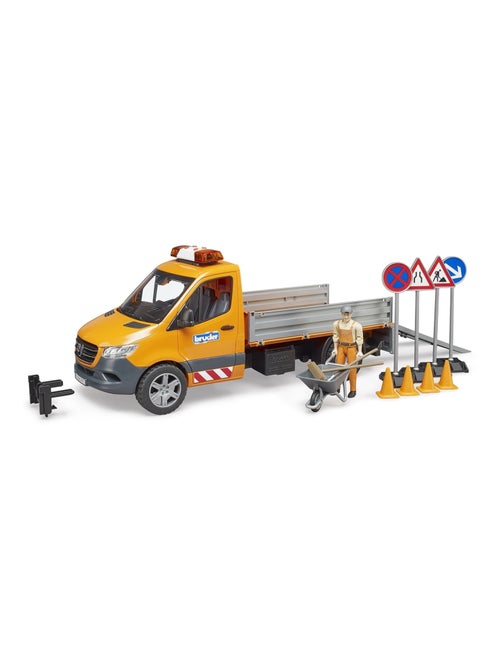 Camion municipal Mercedes Benz Sprinter avec conducteur, accessoires et module son et lumière - Kiabi