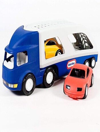 Camion Porte Vehicule Avec 2 Voitures De Courses - Little Tikes