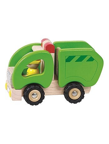 Camion poubelle en bois