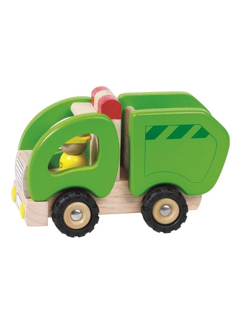 Camion poubelle en bois - Kiabi