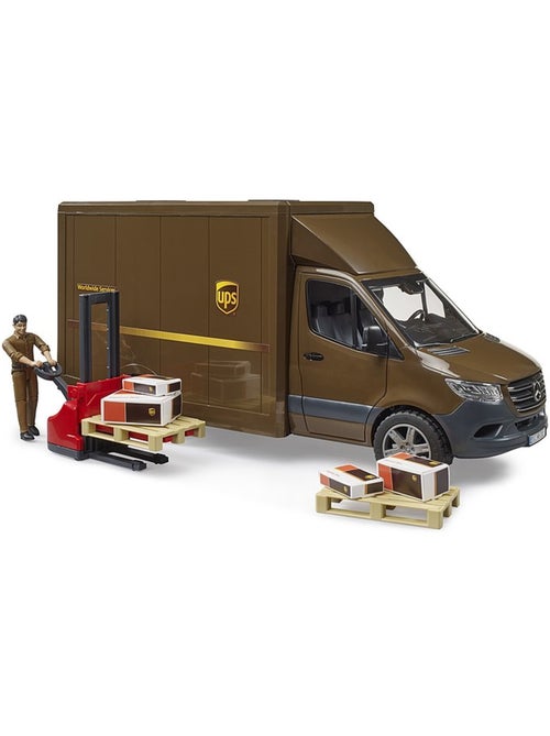 Camion UPS Mercedes Benz Sprinter avec conducteur et accessoires - Kiabi