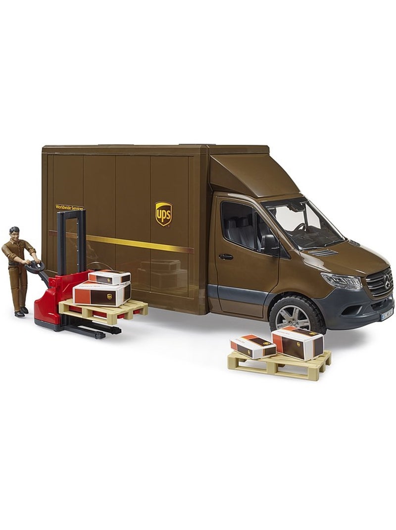 Camion UPS Mercedes Benz Sprinter avec conducteur et accessoires Multicolore - Kiabi