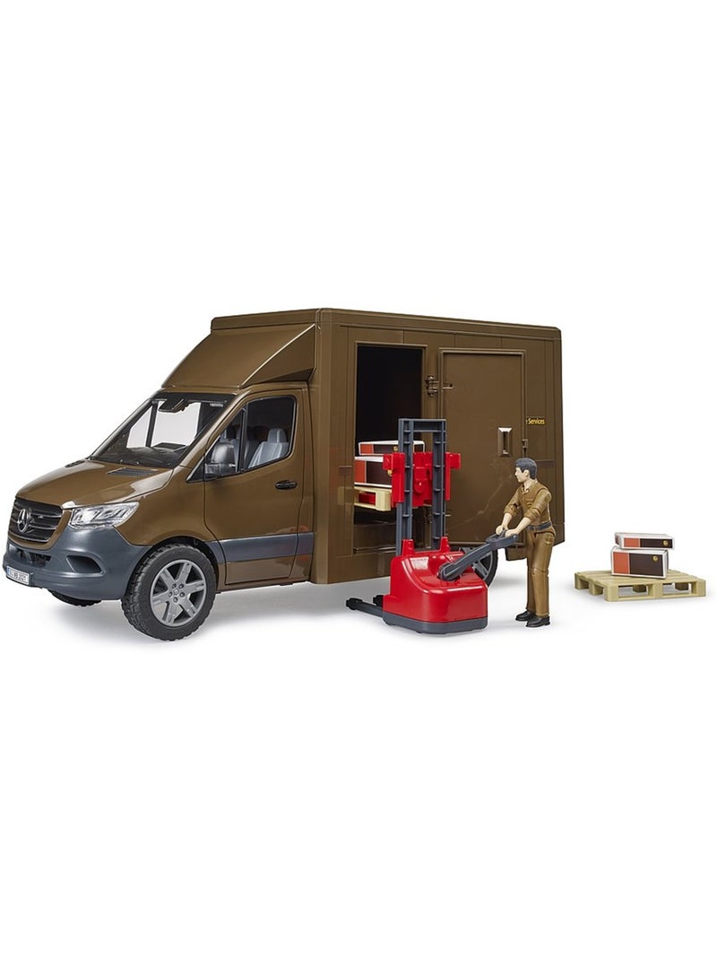 Camion UPS Mercedes Benz Sprinter avec conducteur et accessoires Multicolore - Kiabi