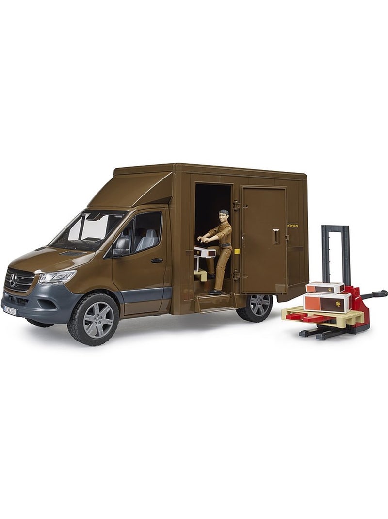 Camion UPS Mercedes Benz Sprinter avec conducteur et accessoires Multicolore - Kiabi