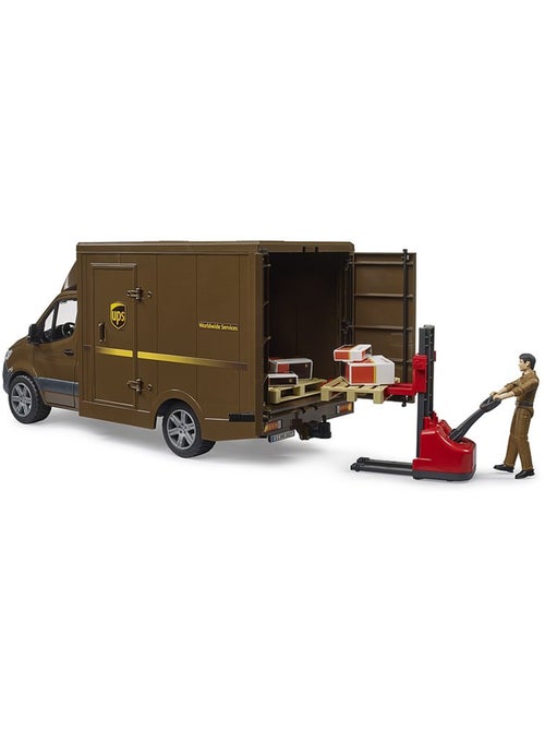 Camion UPS Mercedes Benz Sprinter avec conducteur et accessoires - Kiabi