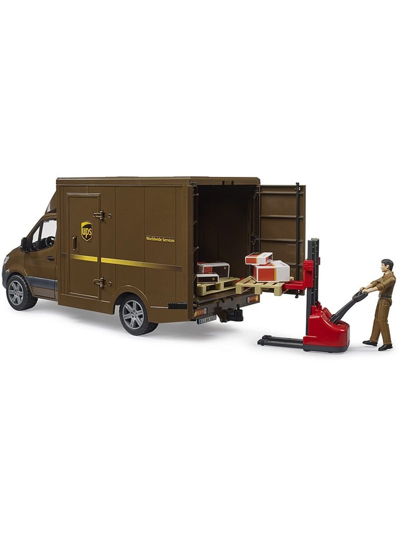 Camion UPS Mercedes Benz Sprinter avec conducteur et accessoires Multicolore - Kiabi