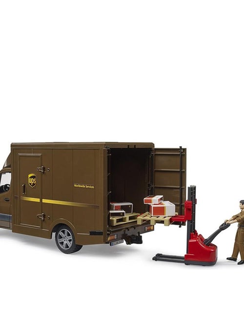 Camion UPS Mercedes Benz Sprinter avec conducteur et accessoires - Kiabi