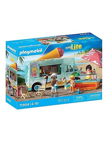 Camion vendeur de glaces & 3 personnages