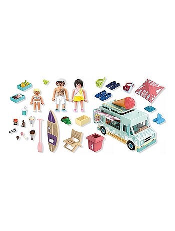 Camion vendeur de glaces & 3 personnages