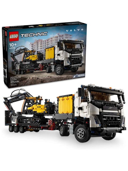 Camion Volvo FMX et pelleteuse électrique EC230 - Kiabi