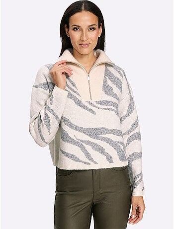 Camionneur Tricot Jacquard élégant - Taille Standard - Helline