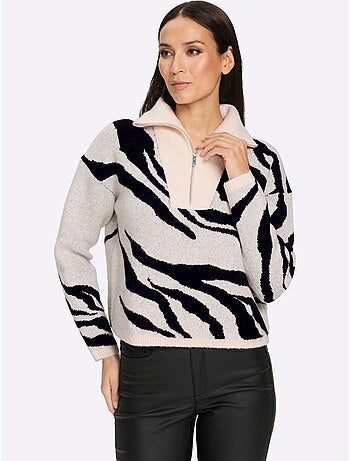 Camionneur Tricot Jacquard élégant - Taille Standard - Helline