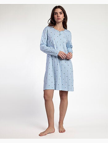 Camisole à manches longues à rayures et étoiles pour femme ADMAS CLASSIC