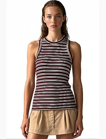 Camisole femme en coton et élasthanne busem