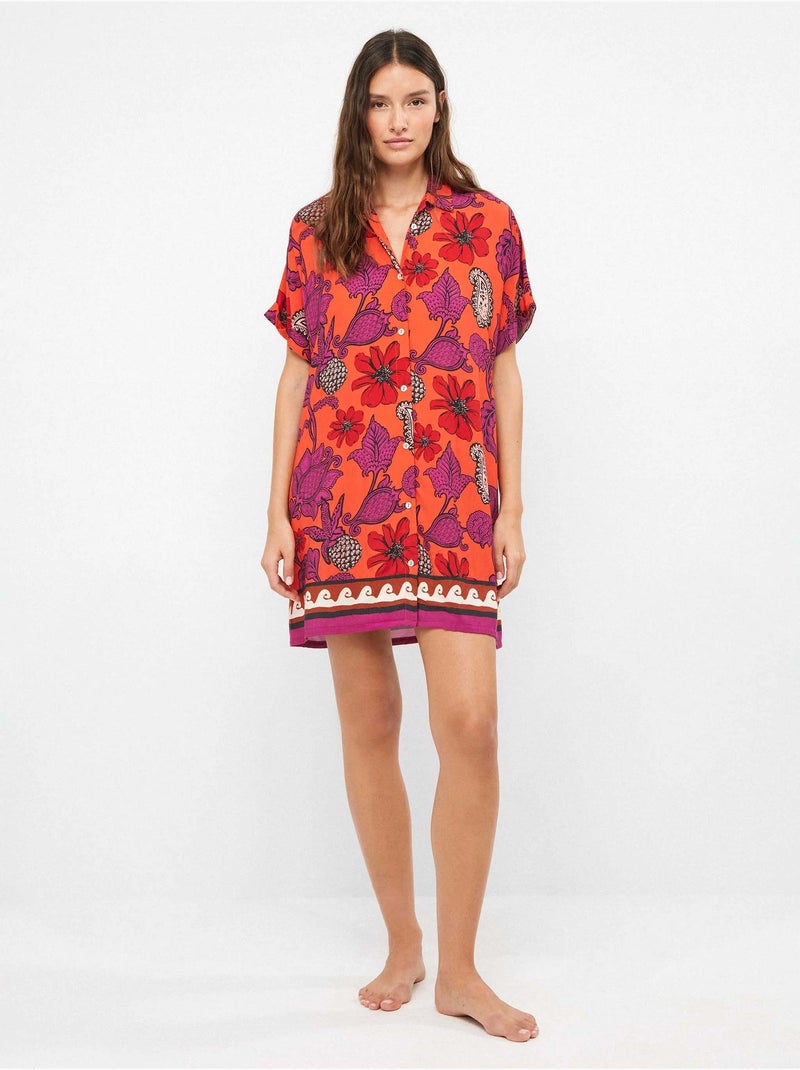 Camisole légère avec imprimé floral tropical Multicolore - Kiabi