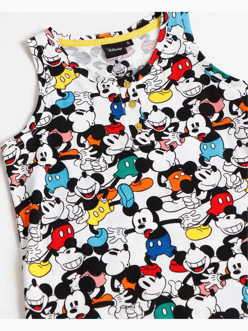 Camisole sans manches Mickey fluorescente DISNEY pour filles Multicolore - Kiabi