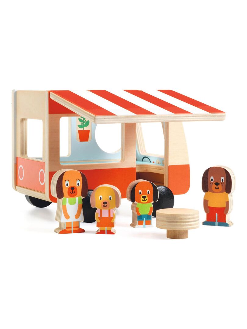 Camping-car et figurines bois : Minicombi N/A - Kiabi