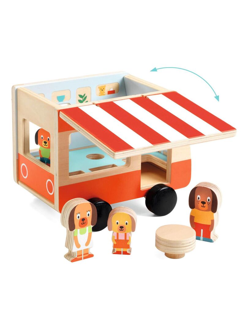 Camping-car et figurines bois : Minicombi N/A - Kiabi