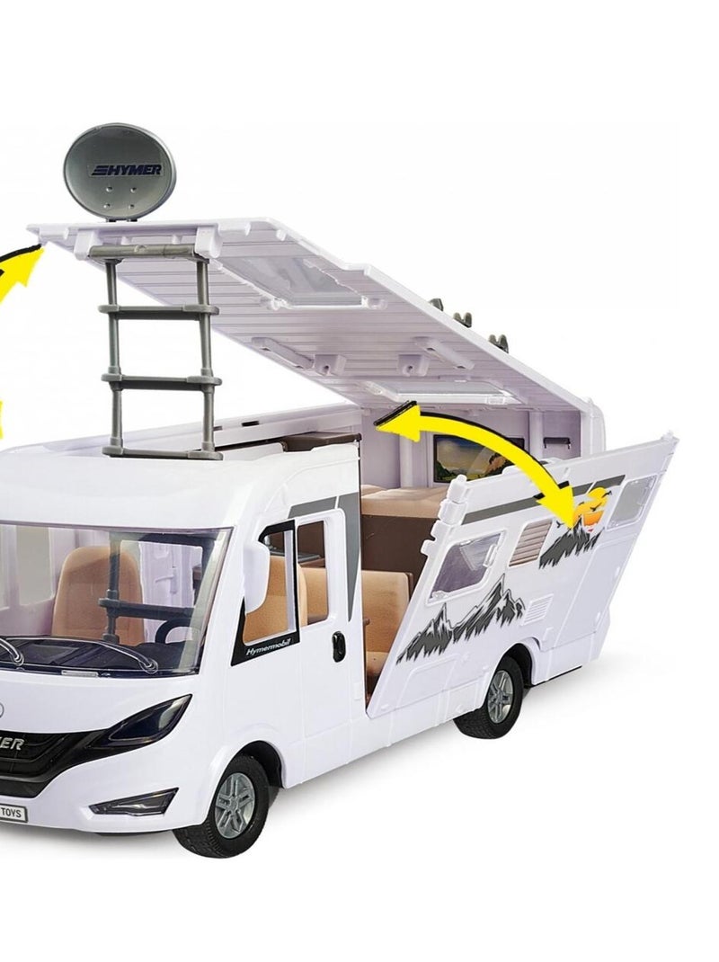 Camping-car miniature 30 cm - dépliable avec nombreux accessoires N/A - Kiabi