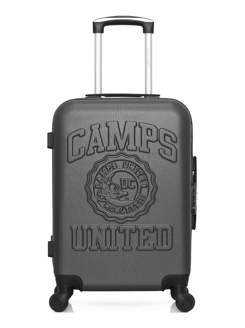CAMPS UNITED - Valise Cabine YALE 55 cm 4 Roues Gris foncé - Kiabi