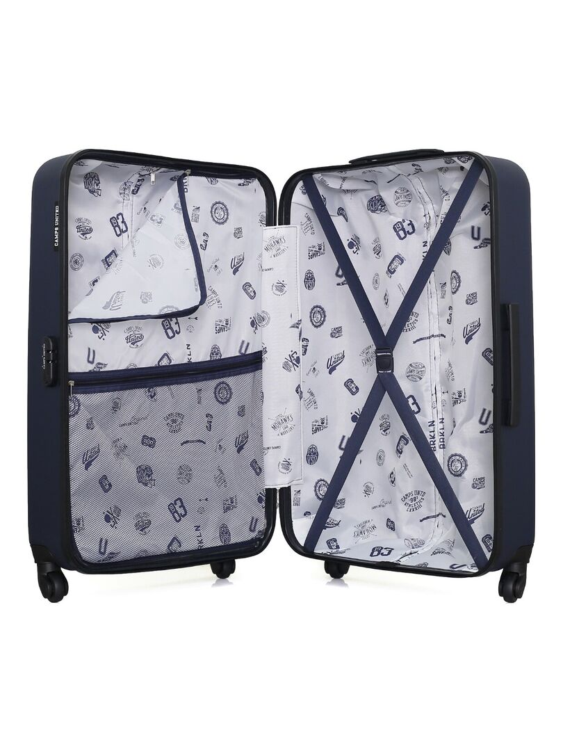 Grande Valise John Lewis Vienne – 76 Cm – Marine – 4 Roues – Légère