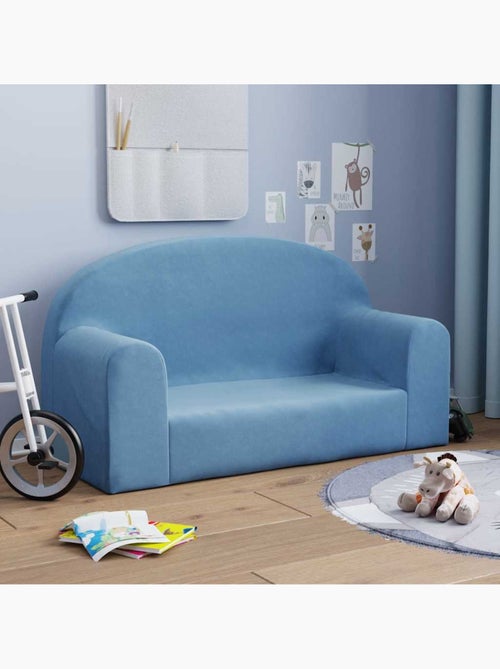 Canapé 2 places en peluche pour enfants housse amovible lavable - vidaxl - Kiabi Canapé 2 places en peluche pour enfants housse amovible lavable - vidaxl - Kiabi