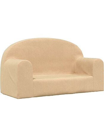 Canapé 2 places en peluche pour enfants housse amovible lavable - vidaxl