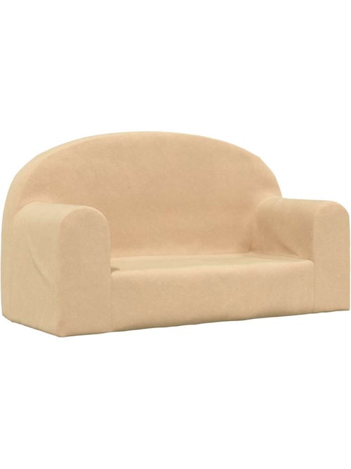 Canapé 2 places en peluche pour enfants housse amovible lavable - vidaxl - Kiabi
