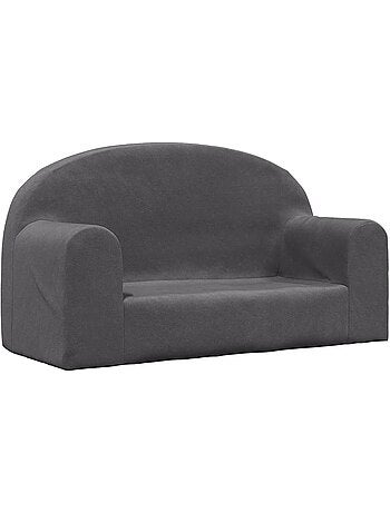 Canapé 2 places en peluche pour enfants housse amovible lavable - vidaxl