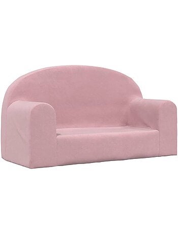 Canapé 2 places en peluche pour enfants housse amovible lavable - vidaxl