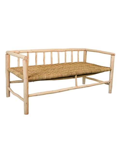 Canapé bois naturel Asilah - Kiabi