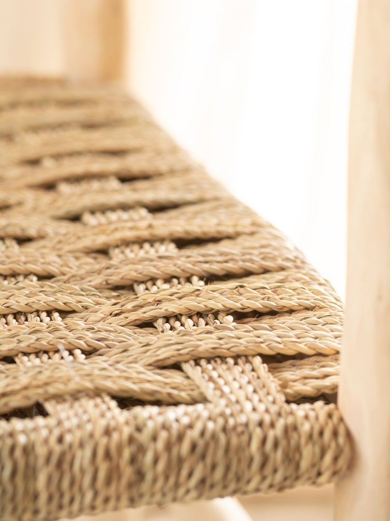 Canapé bois naturel Asilah Beige coquille - Kiabi