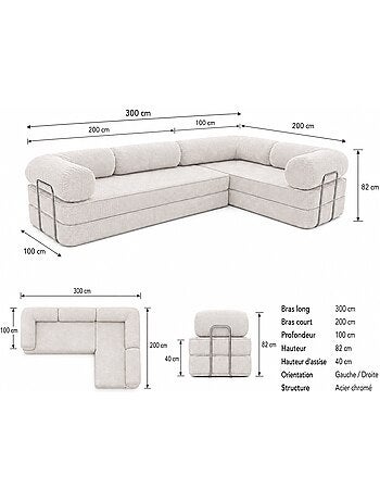 Canapé d'angle modulable Meow Baby SURB Corner