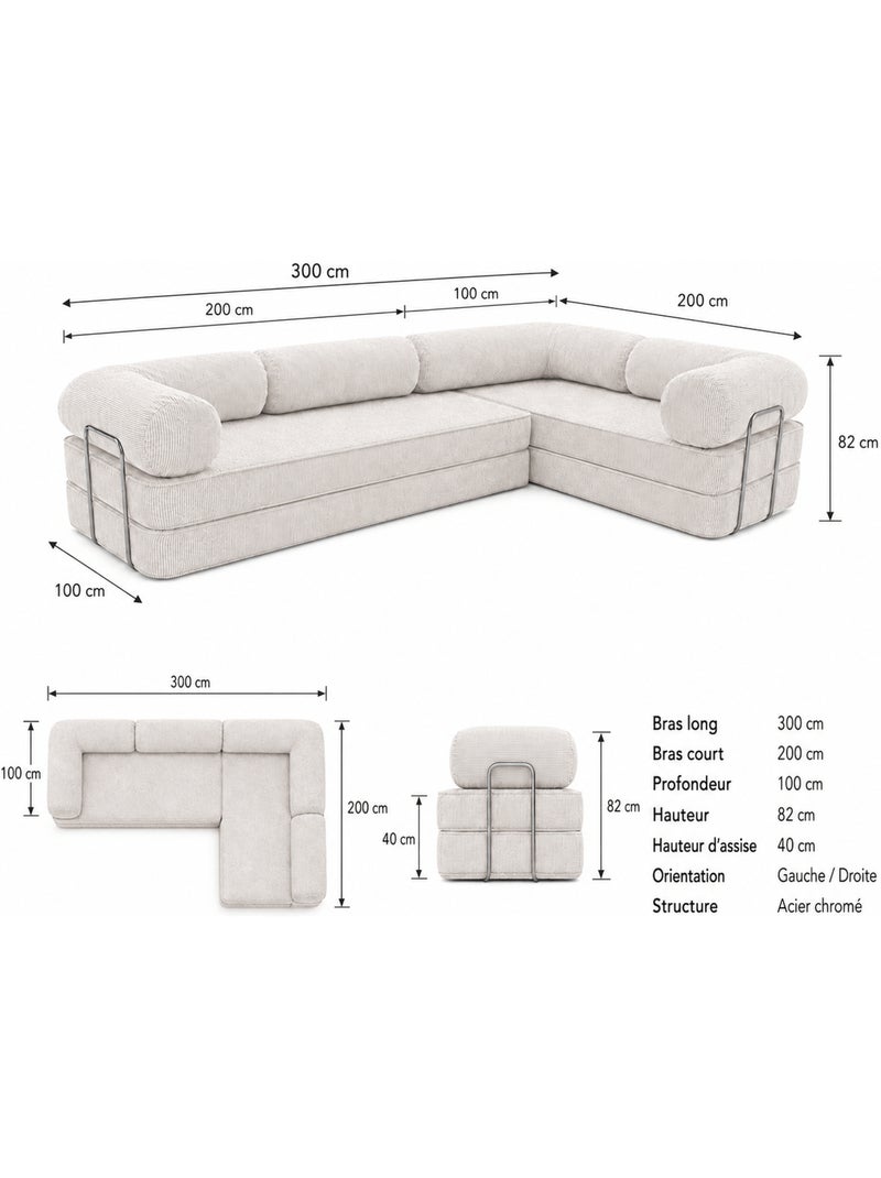 Canapé d'angle modulable Meow Baby SURB Corner Vert olive - Kiabi