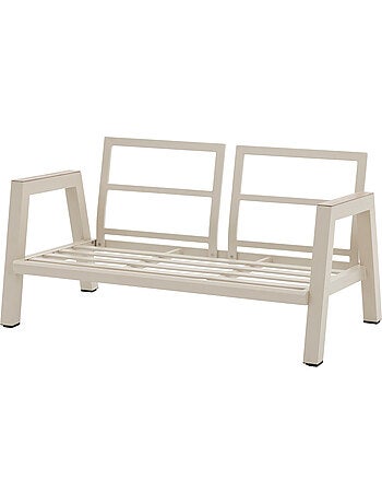 Canapé de jardin 2 places en aluminium AXIOME
