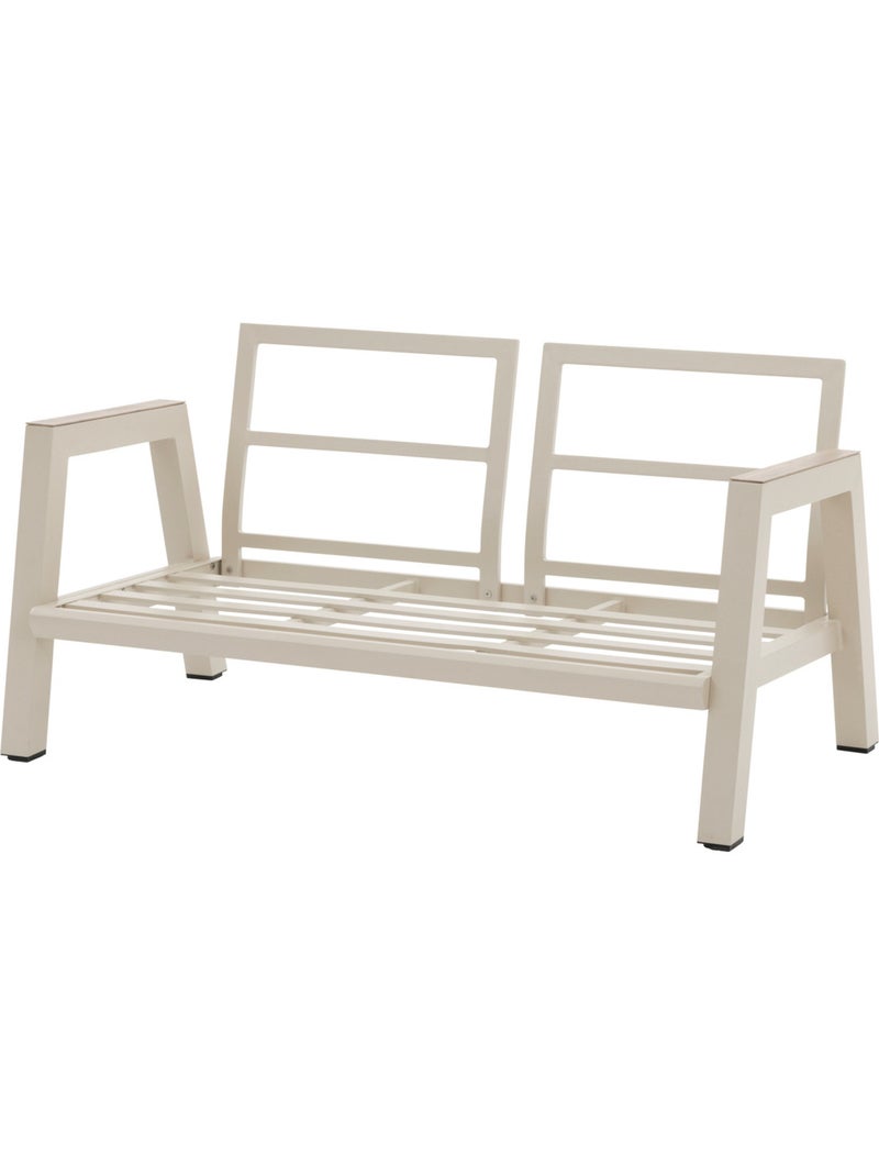 Canapé de jardin 2 places en aluminium AXIOME Beige argile - Kiabi