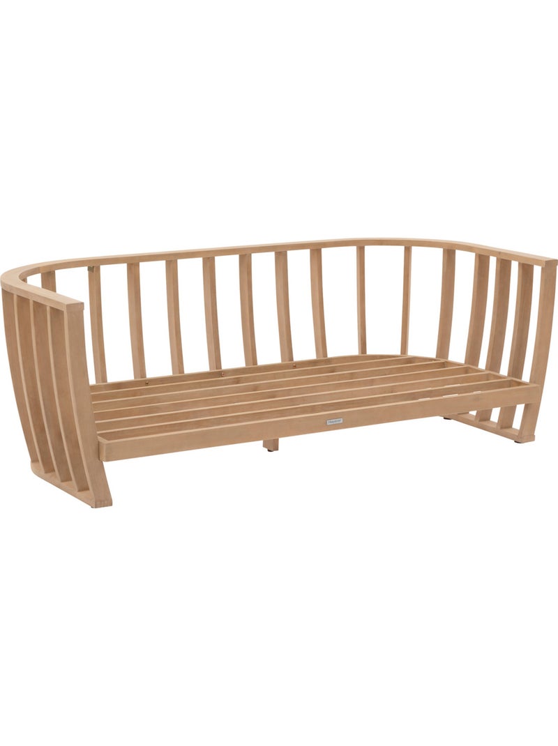 Canapé de jardin 3 places en bois d'eucalyptus LEMINDO Beige - Kiabi