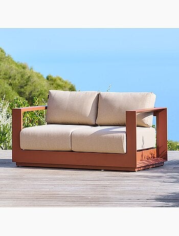 Canapé de jardin en aluminium 2 places ALLURE