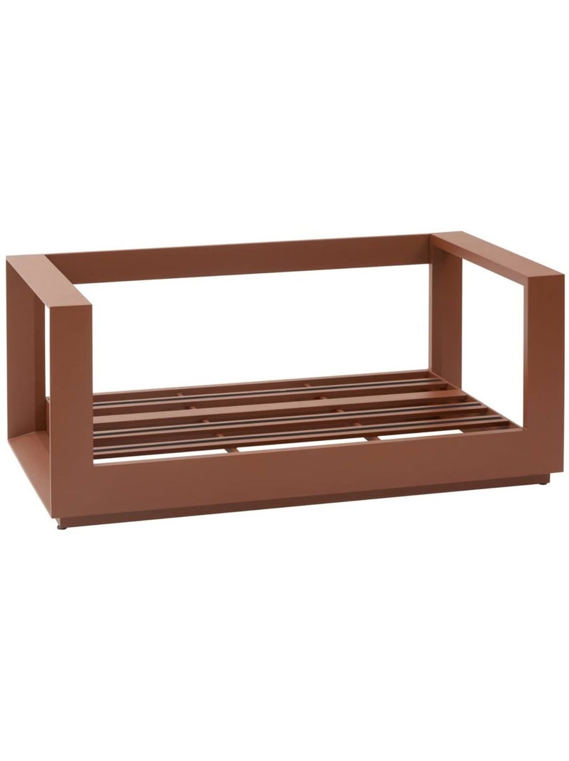 Canapé de jardin en aluminium 2 places ALLURE Orange - Kiabi