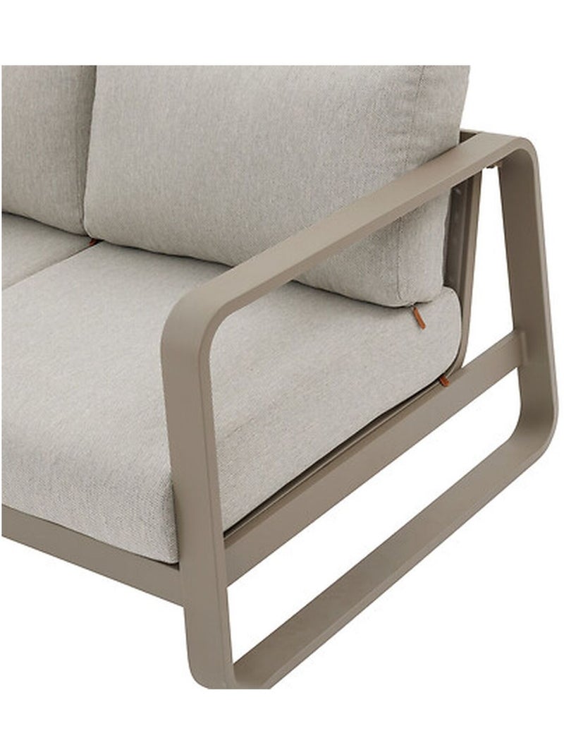 Canapé de jardin en aluminium 2 places DOMILLY Gris - Kiabi