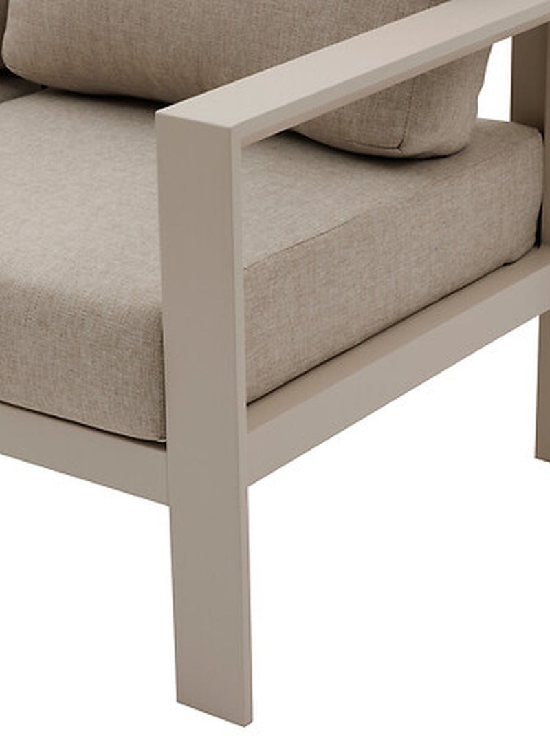 Canapé de jardin en aluminium 2 places EVASION Beige - Kiabi