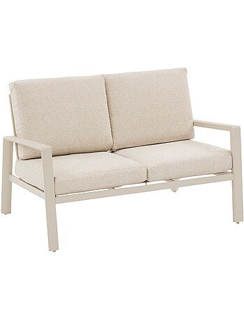 Canapé de jardin en aluminium 2 places LUZANE